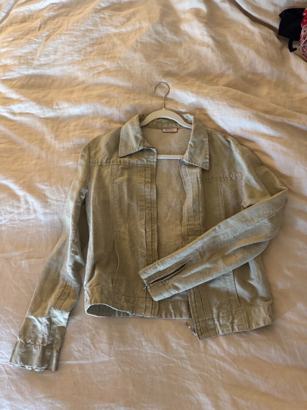 Max & Co Beige Denim Jacket L